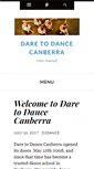 Mobile Screenshot of daretodancecanberra.com.au